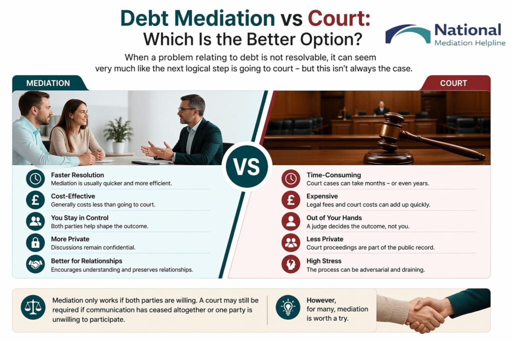 Debt Mediation vs Court: Which Is the Better Option Farnborough
