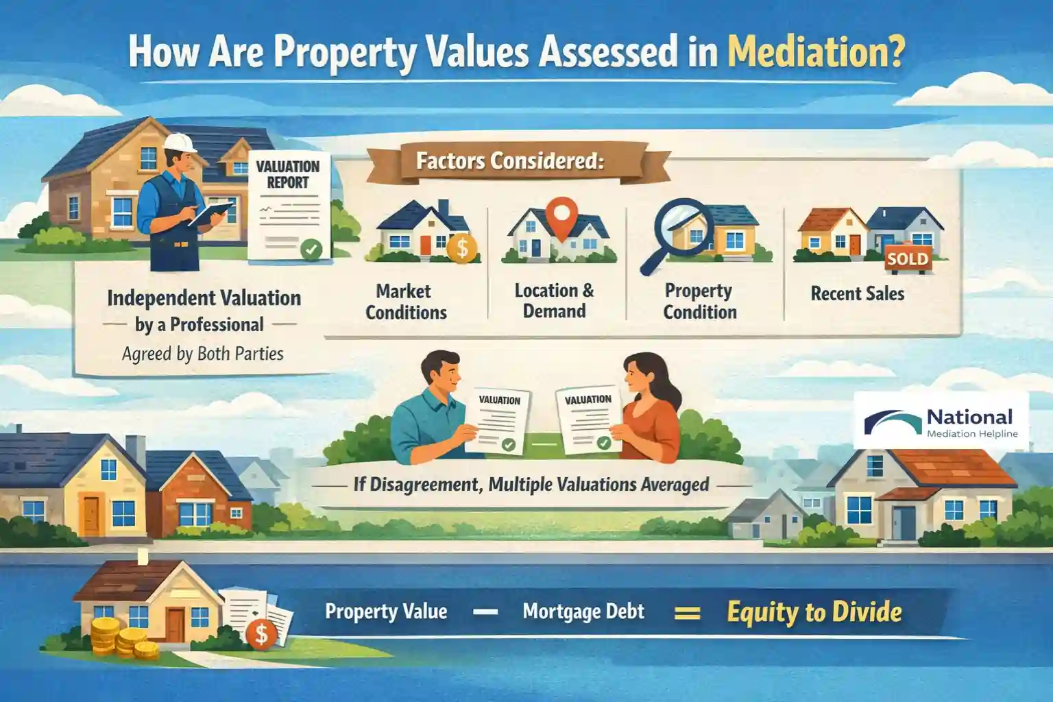 How Are Property Values Assessed in Mediation Farnborough?