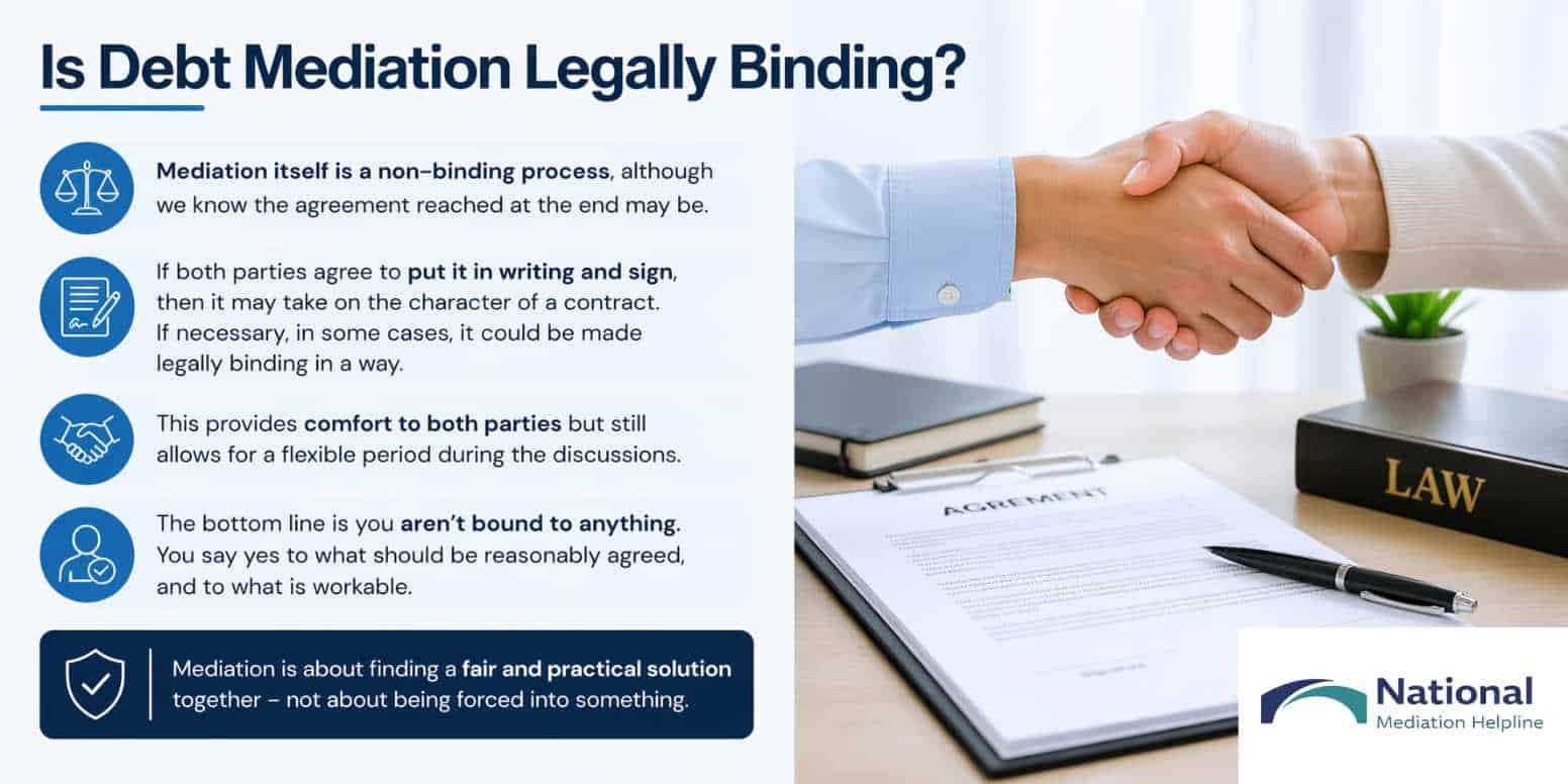 Is Debt Mediation Legally Binding Farnborough