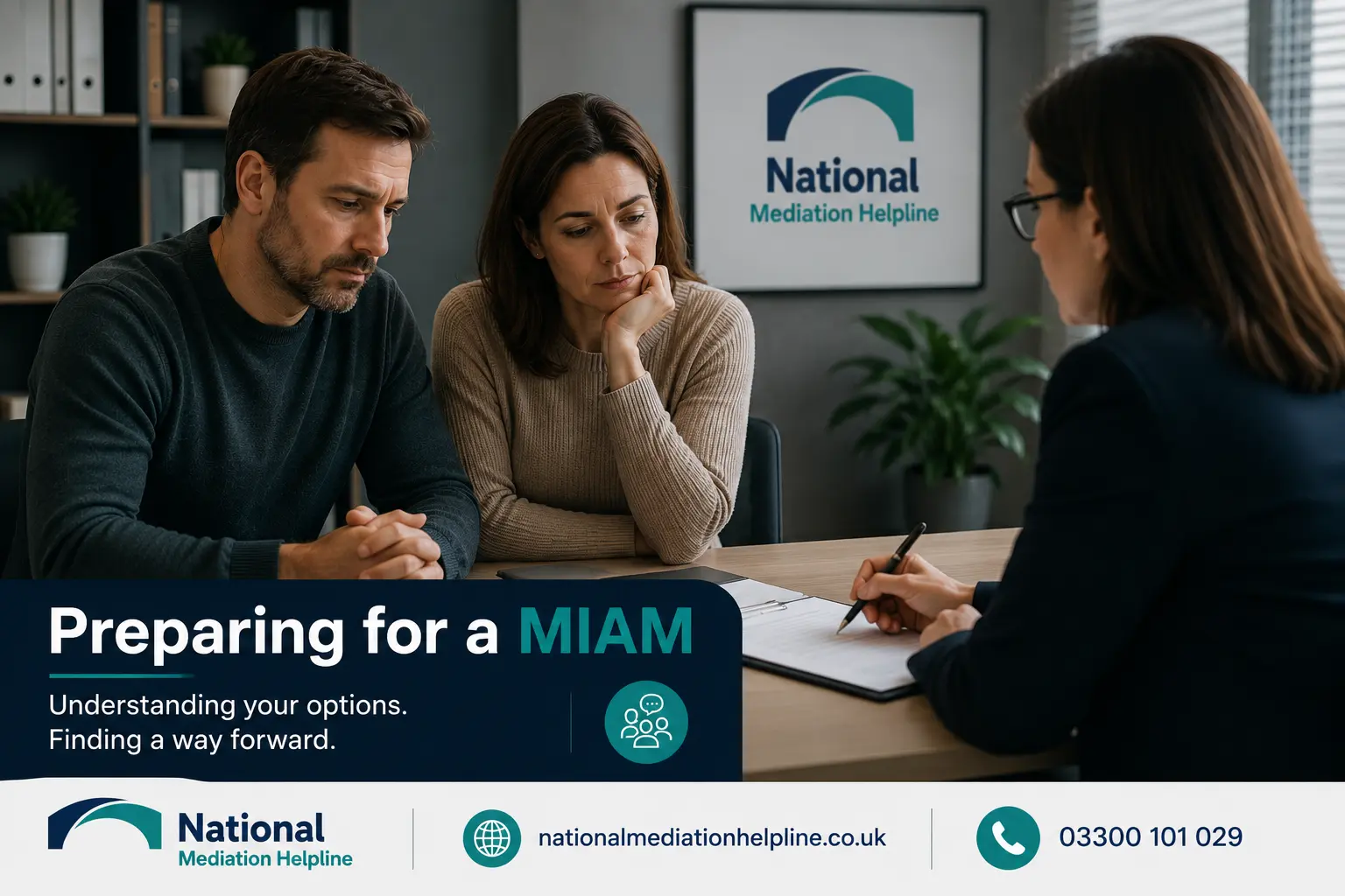 How to prepare for a miam in Farnborough Preparing for a MIAM. An image explaining how to prepare yourself emotionally and rationally for the first miam appointment 
